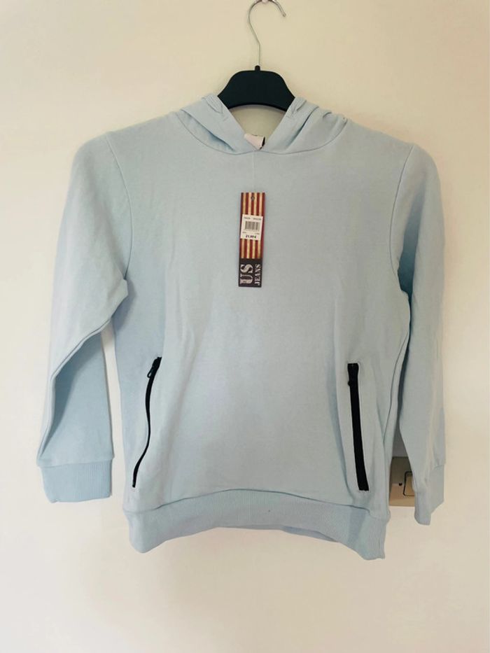 Pull à capuche 12ans us jeans neuf