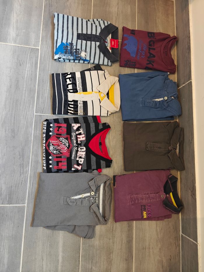 Lot 8 t-shirts ML taille 8