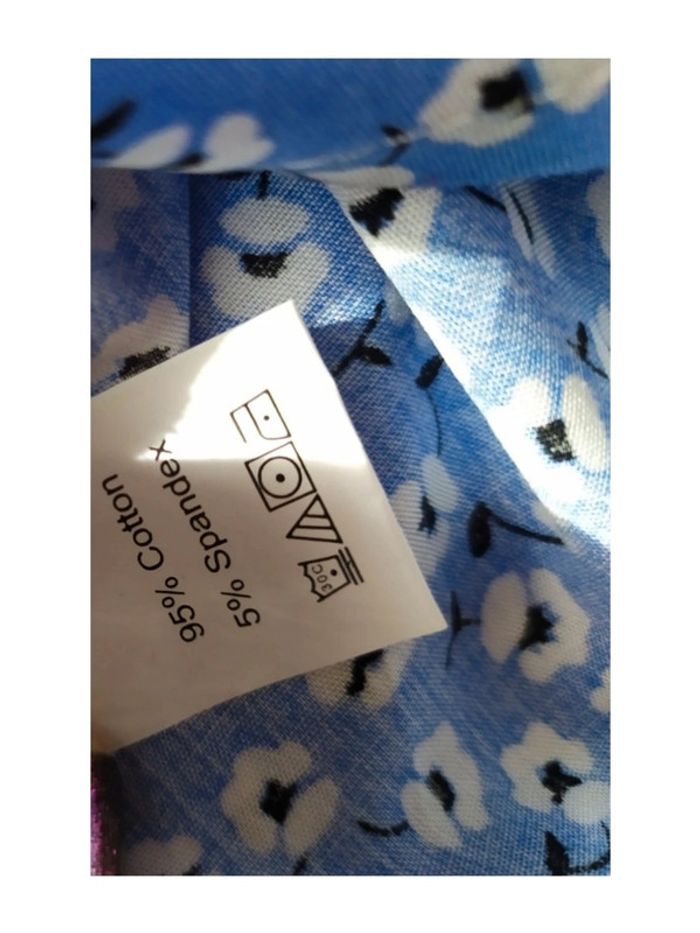 Robe été coton fluide sans manches midi mi-longue imprimé floral petites fleurs style rétro - photo numéro 5