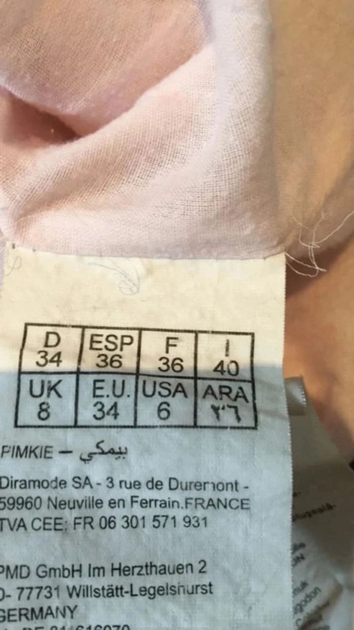 Tunique Pimkie rose pâle en coton Taille 36 - photo numéro 6