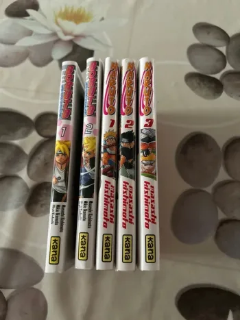 Lot de 5 mangas Naruto et Boruto