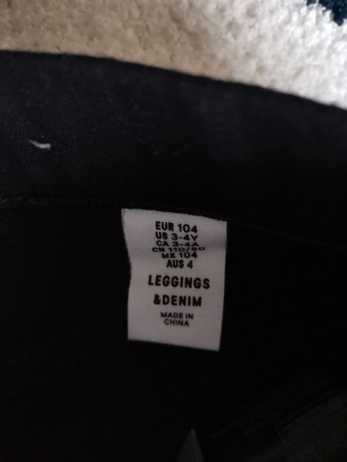 Ensemble pantalon jegging avec blouse manche longue noir - photo numéro 5