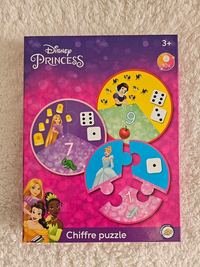 Jeu chiffre puzzle princesses