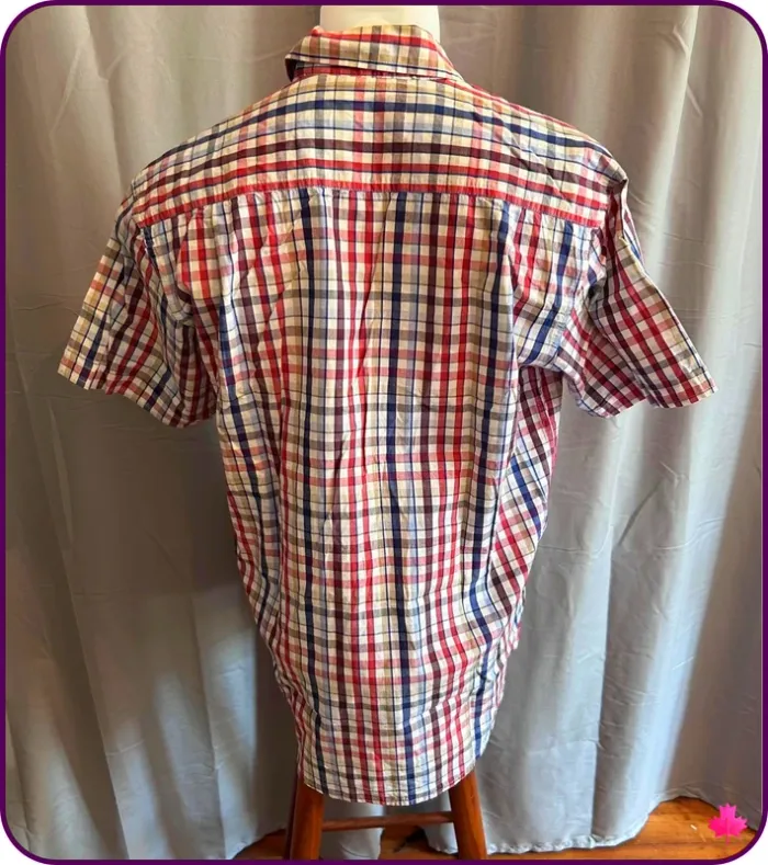 Chemise à carreaux Easyline, Manches courtes, Taille 3 (S/M) - photo numéro 3