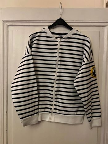 Gilet zippé marin 10 ans - Petit Bateau