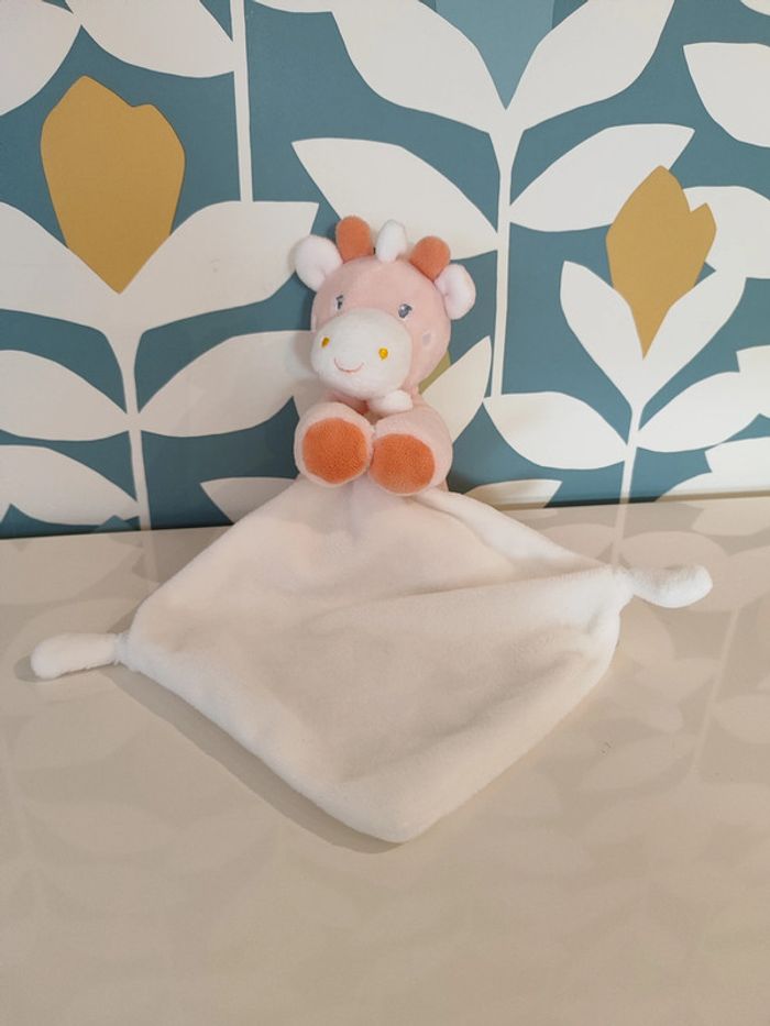 Doudou girafe cheval vache sucre d'orge