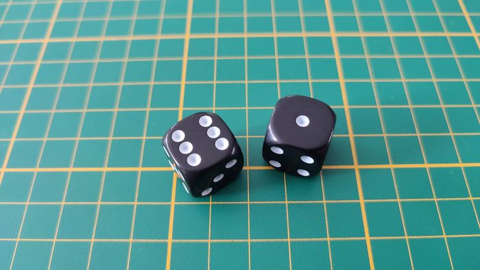 Lot x2 dé noir pièce détachée jeu de société Monopoly Star Wars épisode 1 #A81 - photo numéro 2