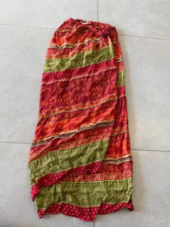 Longue jupe multicolore, très bon état René Derhy x, taille M 100cm de longueur