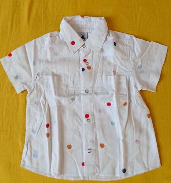 Chemisette pois Petit Bateau 18m