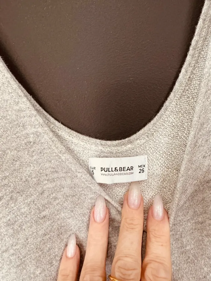 Taille 36 ~ S combinaison salopette femme Pull & Bear grise 🌷 - photo numéro 3