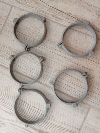 Lot de 6 colliers de fixation gouttière PVC - 100