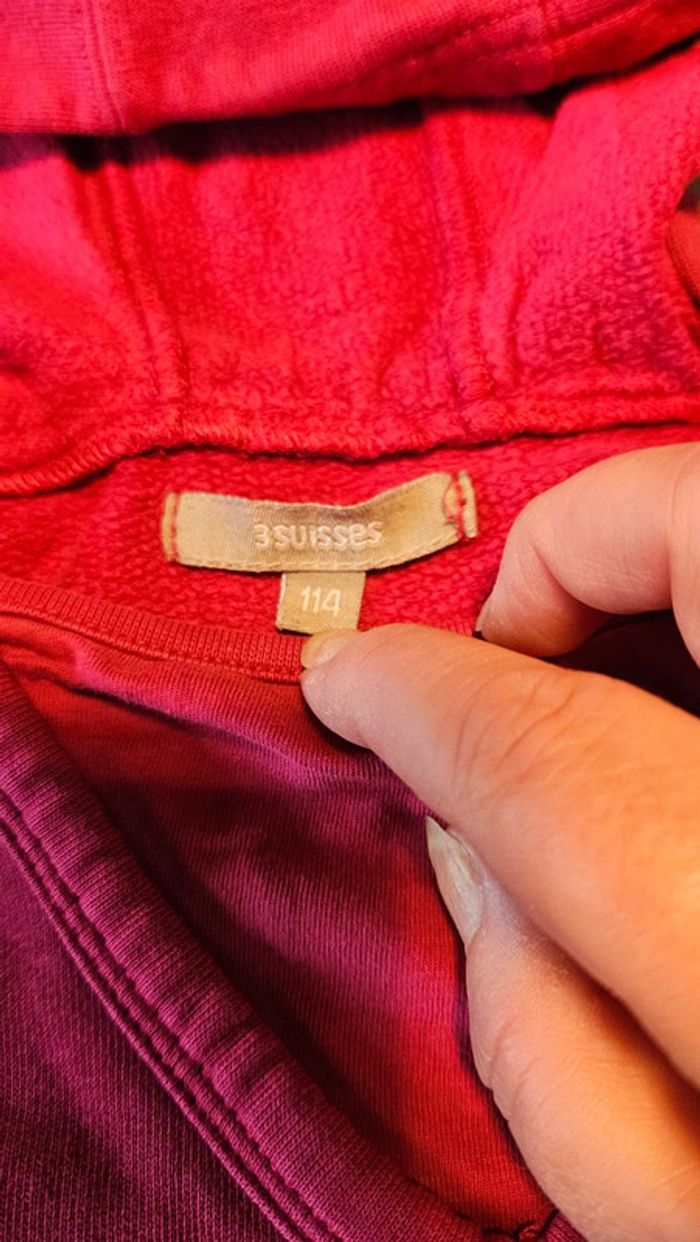 Tunique fushia à manches longues et capuche, 3 Suisse, 114 (5/6 ans) - photo numéro 6