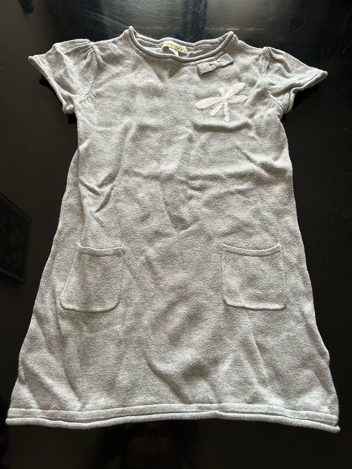 Robe libellule grise mi saison 4 ans