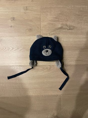 Bonnet ours 6/12 mois