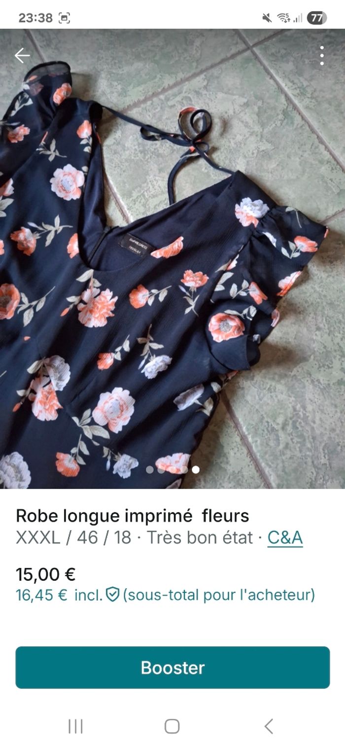 Robe mi longue imprimé - photo numéro 2
