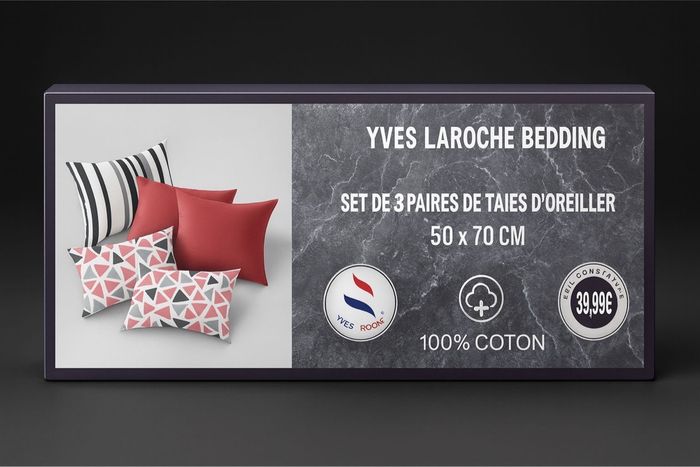 Set de 3 taies d’oreiller
