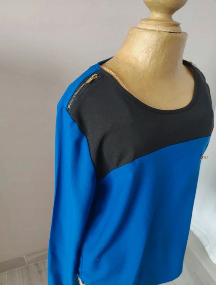 Blouse bicolore - photo numéro 3
