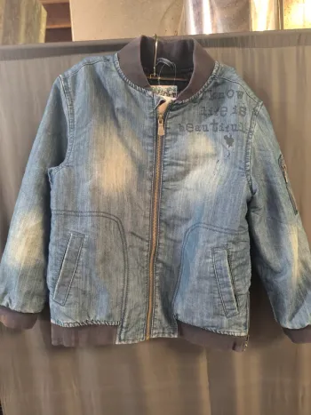 3033865 blouson bleu effet jeans garçons 8 ans oechestra