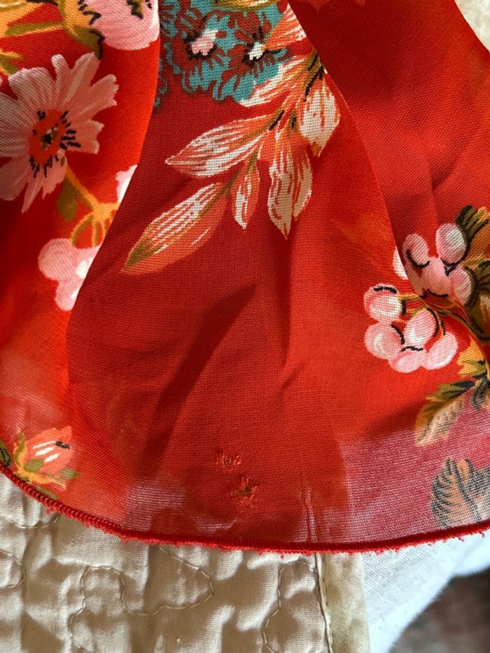 🌺 Longue jupe bohème fleurie hippie ROXY vintage 90s 00s gypsy long floral skirt🌺 - photo numéro 19
