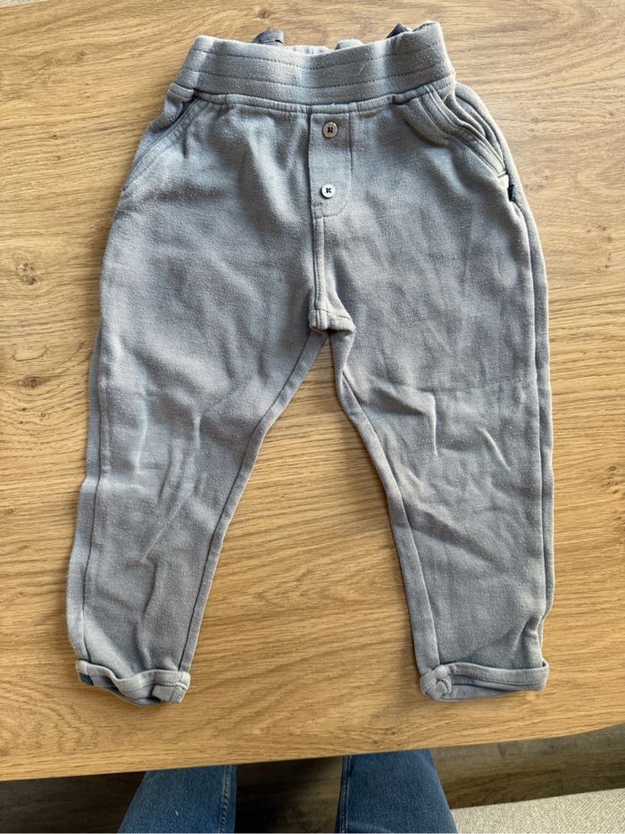 Pantalon jogging enfant garçon Obaidi 3 ans 36 mois gris très bon état