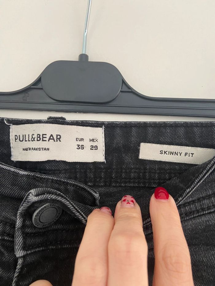 Jean skinny fit noir homme Pull&Bear - photo numéro 5