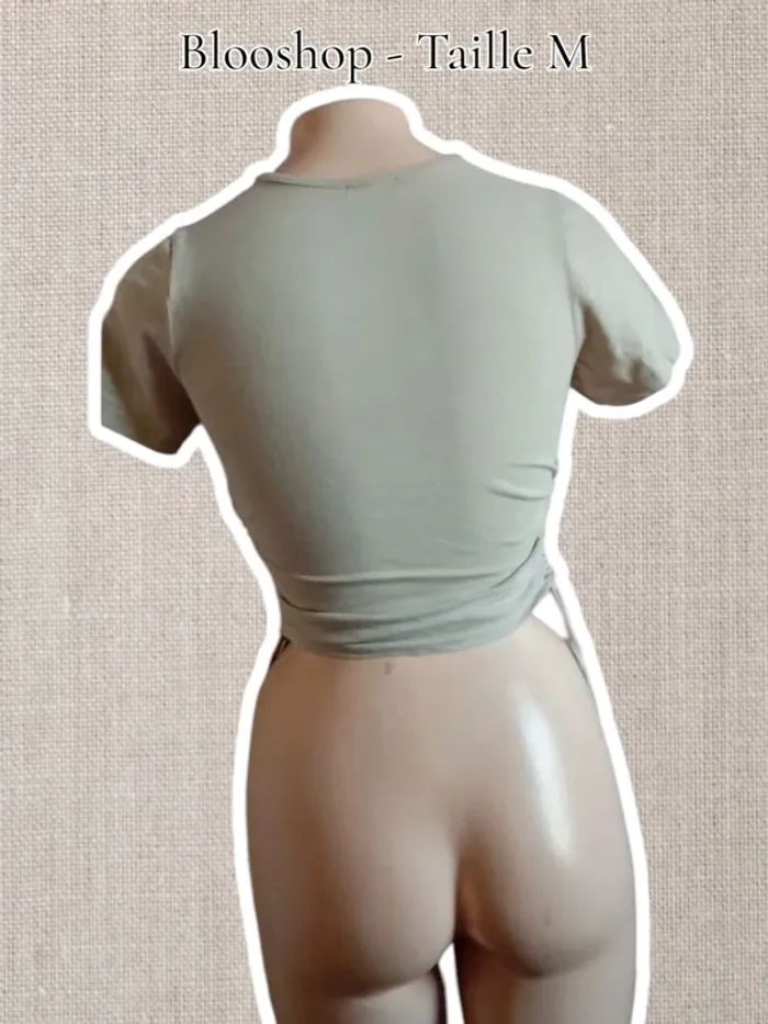 Crop top beige - Taille M - Blooshop - photo numéro 4