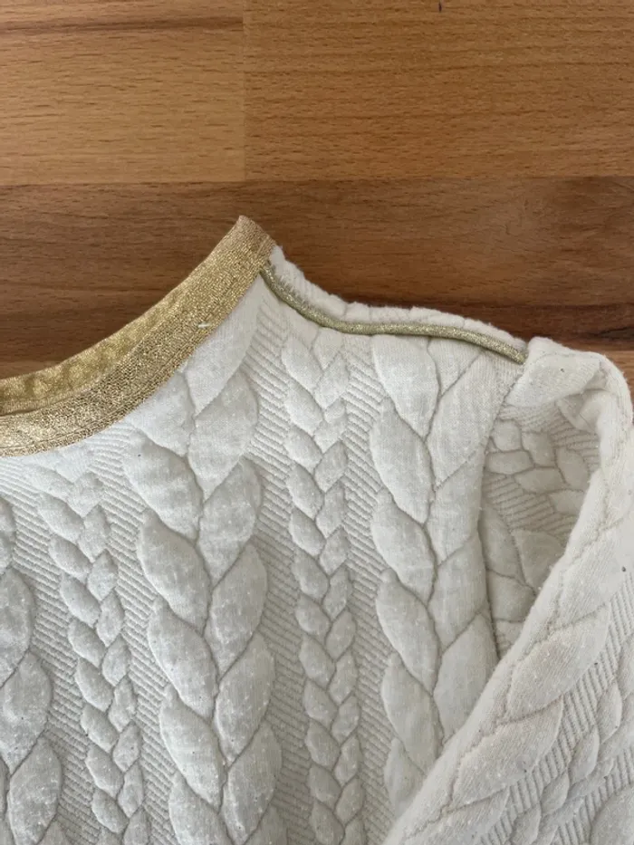 Robe lin et sweat torsadé