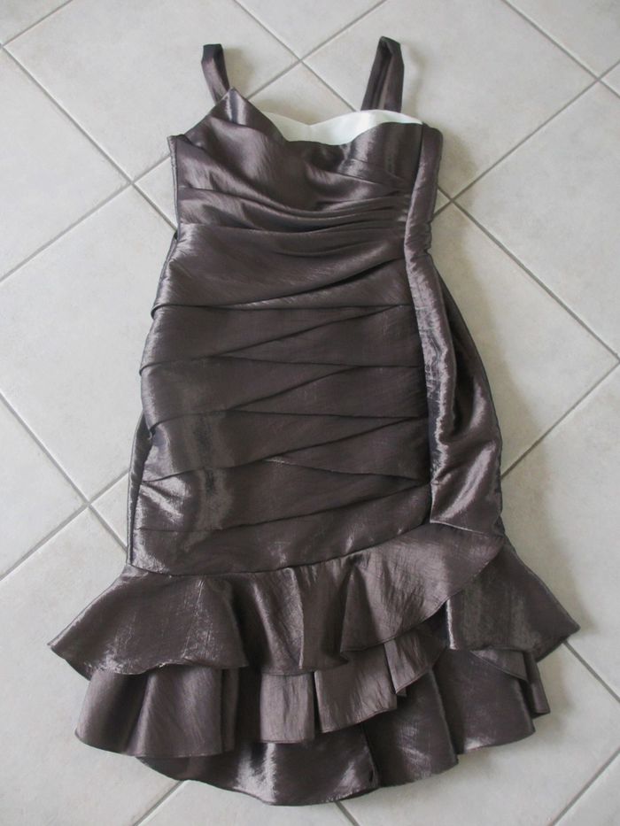 Ensemble robe et boléro femme pour cérémonie Créatif Paris – Taille 38 - photo numéro 3
