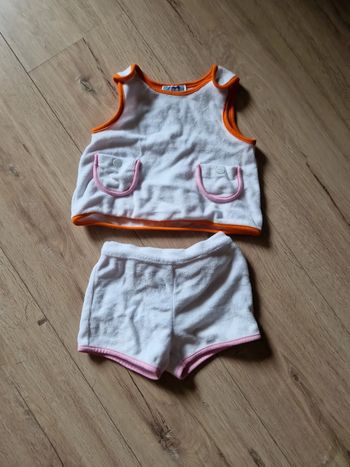 Tenue jacadi taille 12 mois éponge