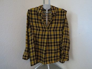 ✨ Blouse à carreaux Mango – esprit vintage chic ✨