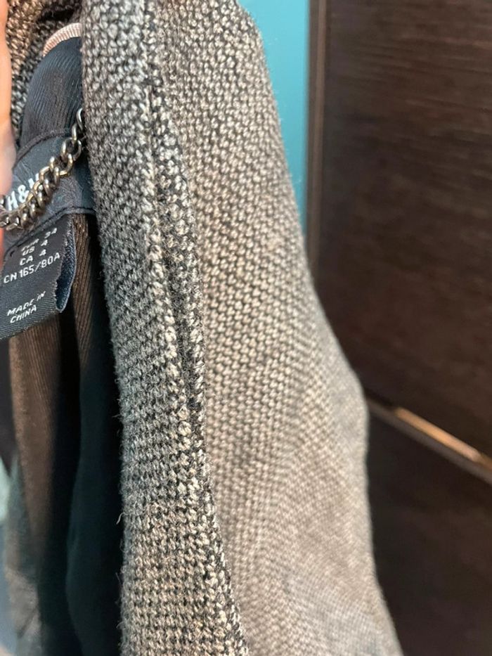 Veste gris chiné femme H&M TXS - photo numéro 6