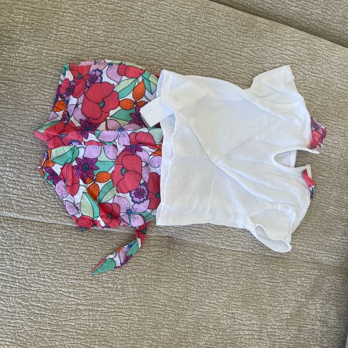 Ensemble tshirt short DPAM 9 mois - photo numéro 2