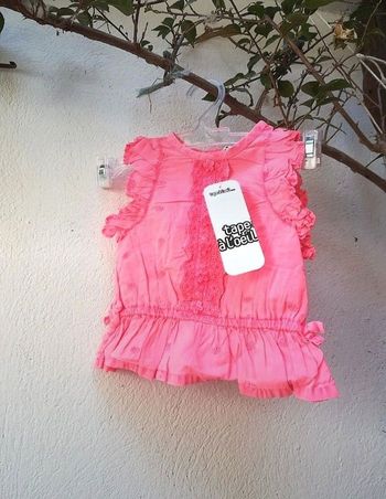 Blouse rose neuve fille 6 mois Tape à l'oeil
