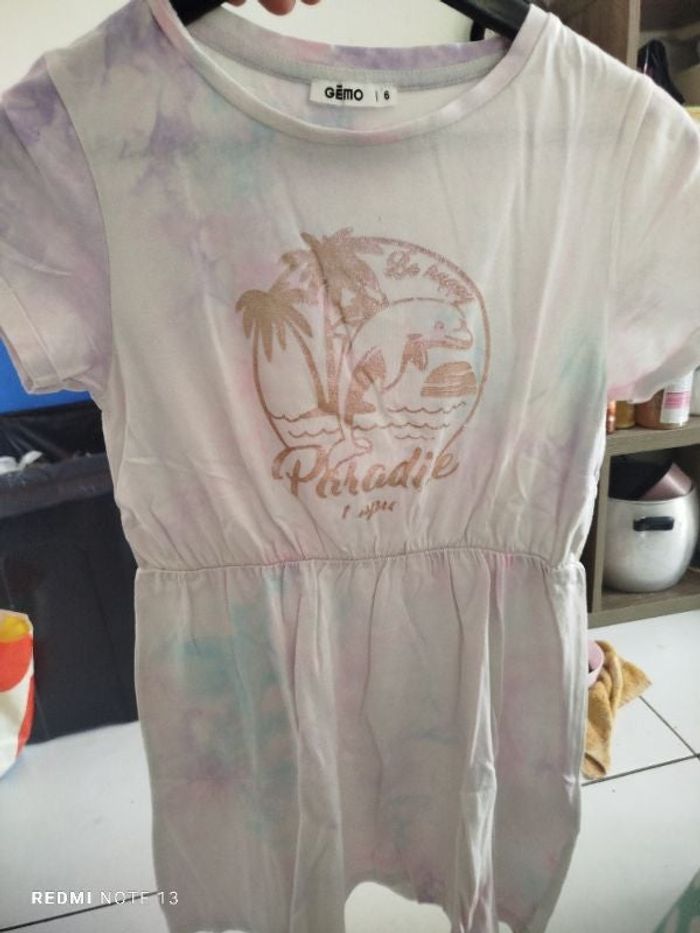 #kytie6ansfille. Robe manches courtes taille 6 ans