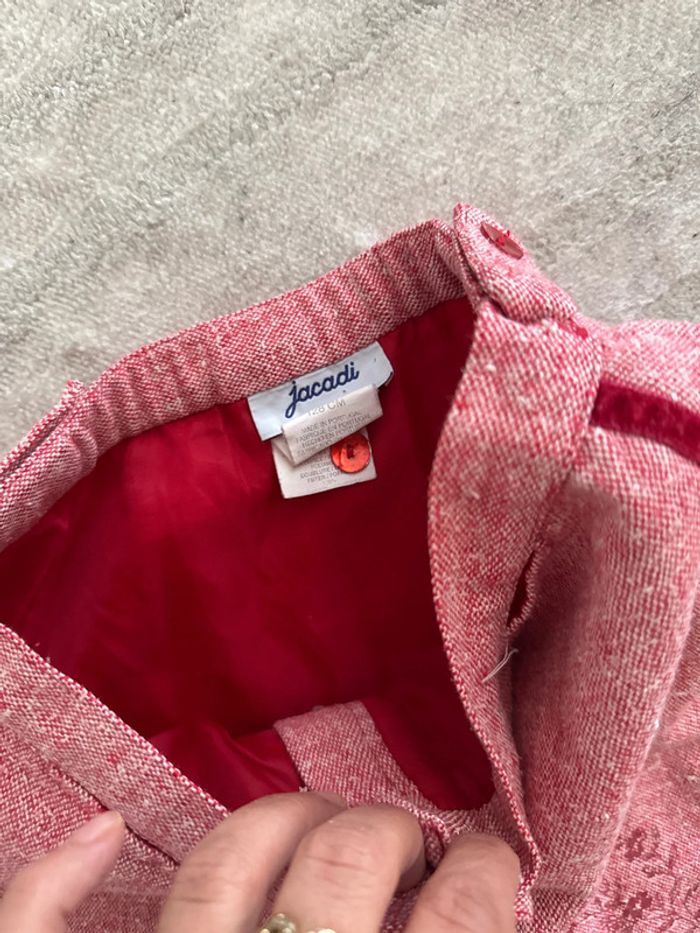 Très jolie jupe rouge jacadi 8 ans 128cm - photo numéro 3