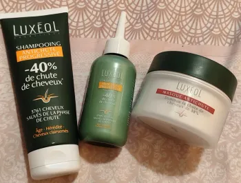 Luxeol Protocole Anti-Chute Prog. 3 Produits : Shampooing 200ml + Masque 200ml + Conditionneur 150ml