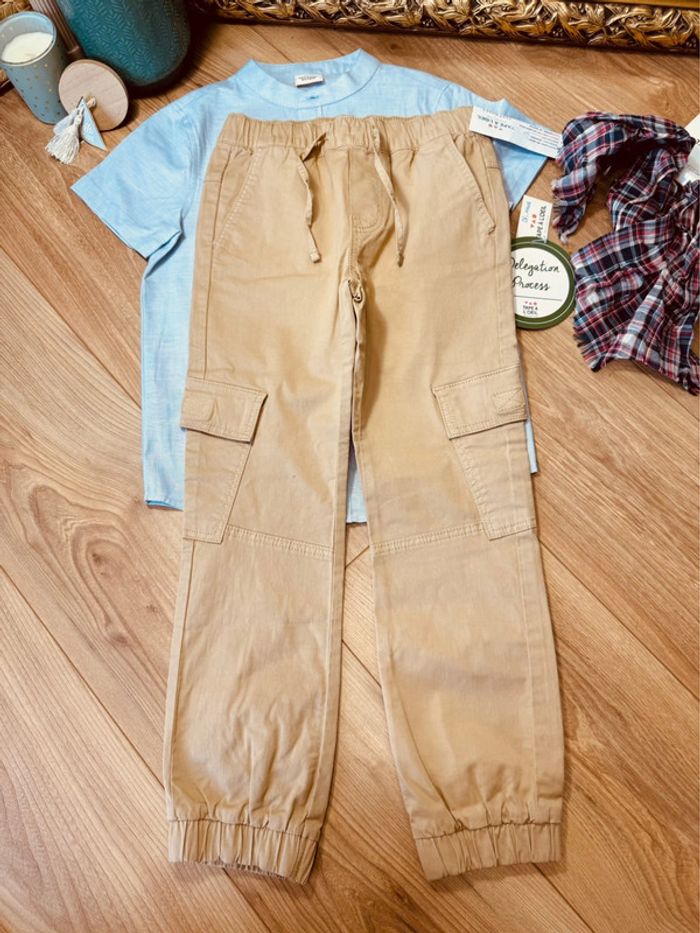 Taille 8 ans ensemble 3 pièces cérémonie garçon TAO bleue beige 💙 - photo numéro 5