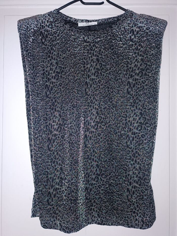 Top argenté soirée habillé - photo numéro 9