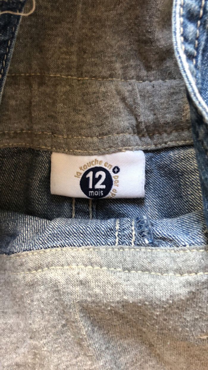 Salopette jean 12 mois dpam - photo numéro 4