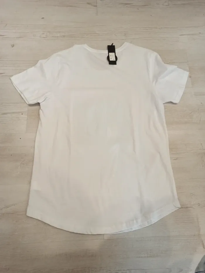 Tee shirt blanc homme xxl flocage en relief - photo numéro 3