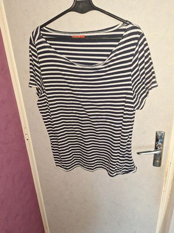 Tee shirt rayé tissaia 50/52