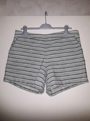 short blanc et kaki brillant etam taille 44