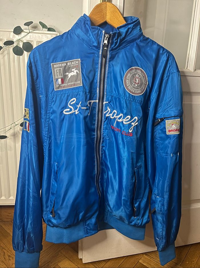 Manteau Veste imperméable bleu Saint-Tropez - Taille XXL