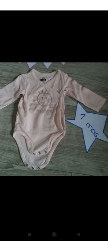 Body croisé 1 mois smiley