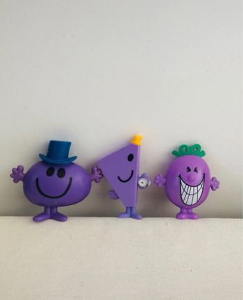 Lot 3 personnages monsieur et madame violet