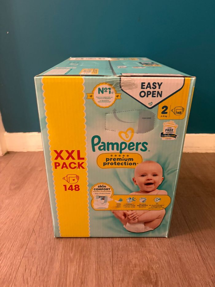 Pack XXL 148 Couches Pampers Premium protection Taille 2 (4-8 kg) - photo numéro 4