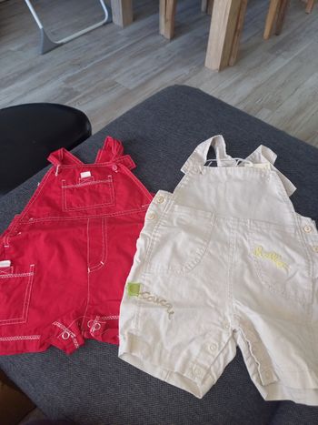 Lot de 2 salopettes