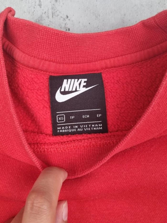 Sweat Nike rouge logo blanc – Taille XS Hommes - photo numéro 6
