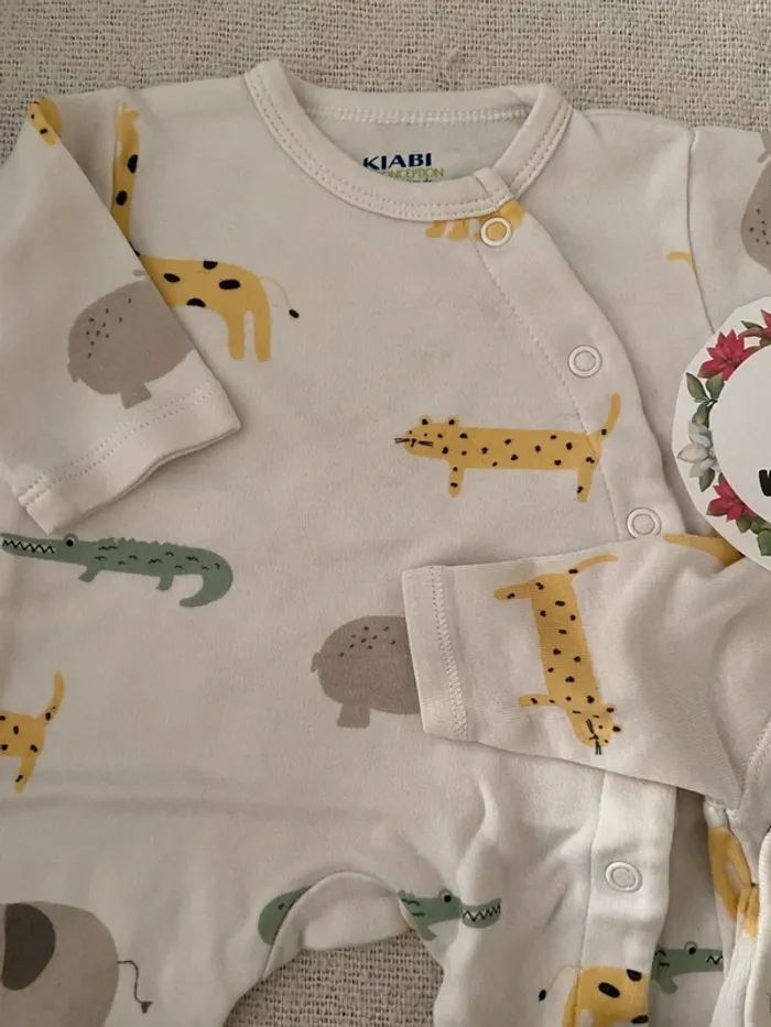Body et pyjama Kiabi animaux de la jungle - photo numéro 2