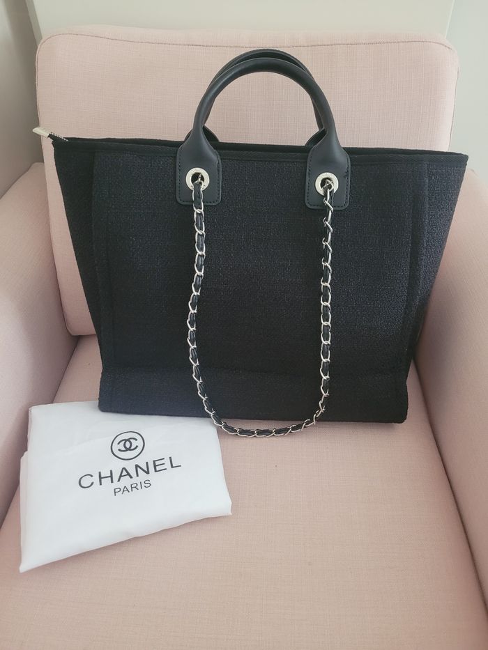 Grand Sac cabas noir haut de gamme - photo numéro 2